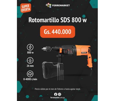 ROTOMARTILLO SDS 800W GARDEX