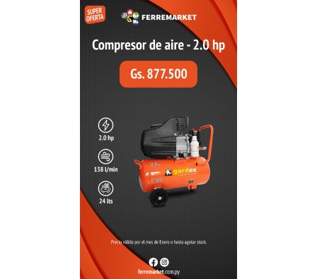 COMPRESOR DE AIRE 2.0 HP