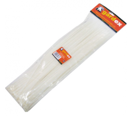ABRAZADERA PLASTICO BLANCO 100 PZ