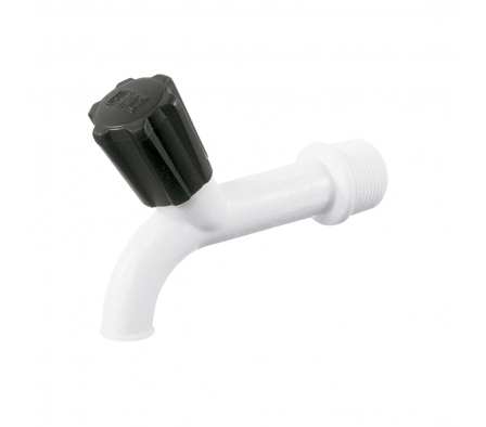 CANILLA 1126-111 SERVICIO PILETA POMO SIN PICO PLASTICO 10CM HERC