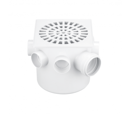 CAJA SIFONADA REJILLA CUADRADA HERC 150X150X50 MM HERC