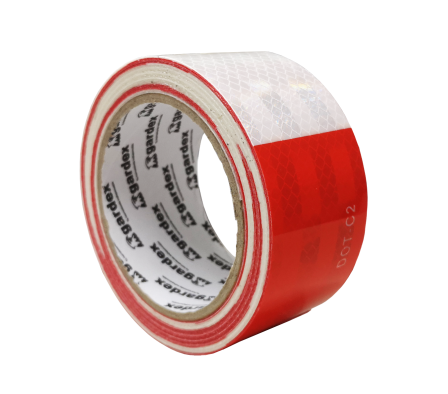 CINTA REFLECTIVA ROJO / BLANCO