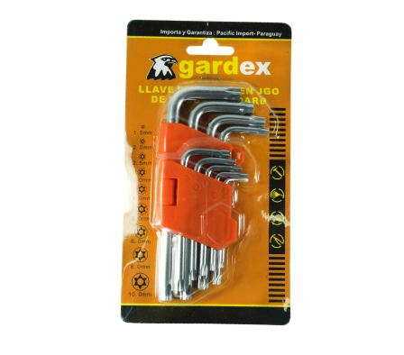 LLAVE TIPO ESTRELLA T10-T50 9PZ GARDEX