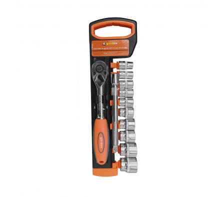 LLAVE TUBO EN JUEGO DE 3/8" (12PCS.) 10-24MM