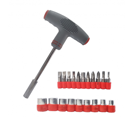 LLAVE T TUBO Y TERMINALES DE 21 PZ